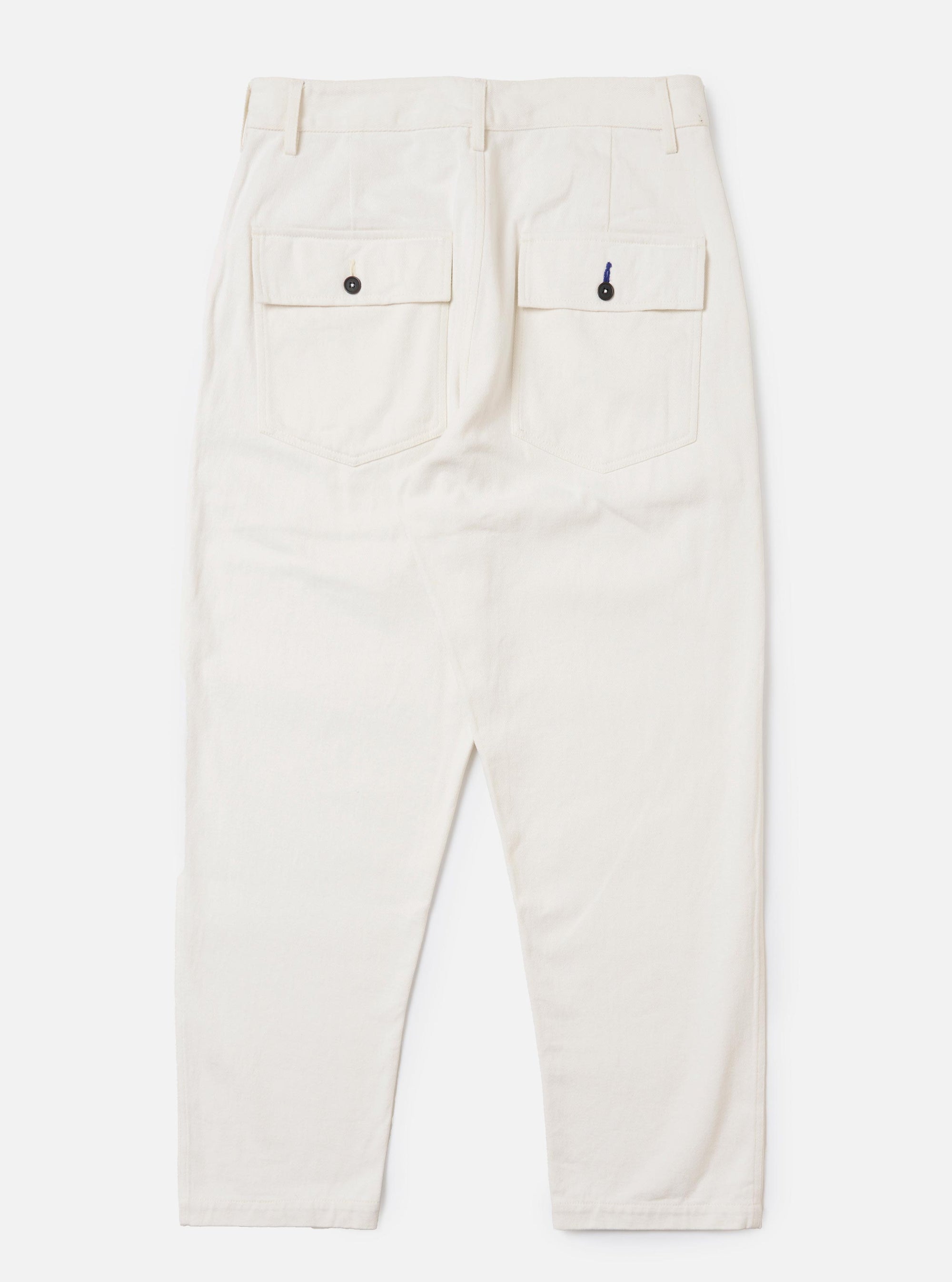 Ecru Slub Drill Dizzy Trouser