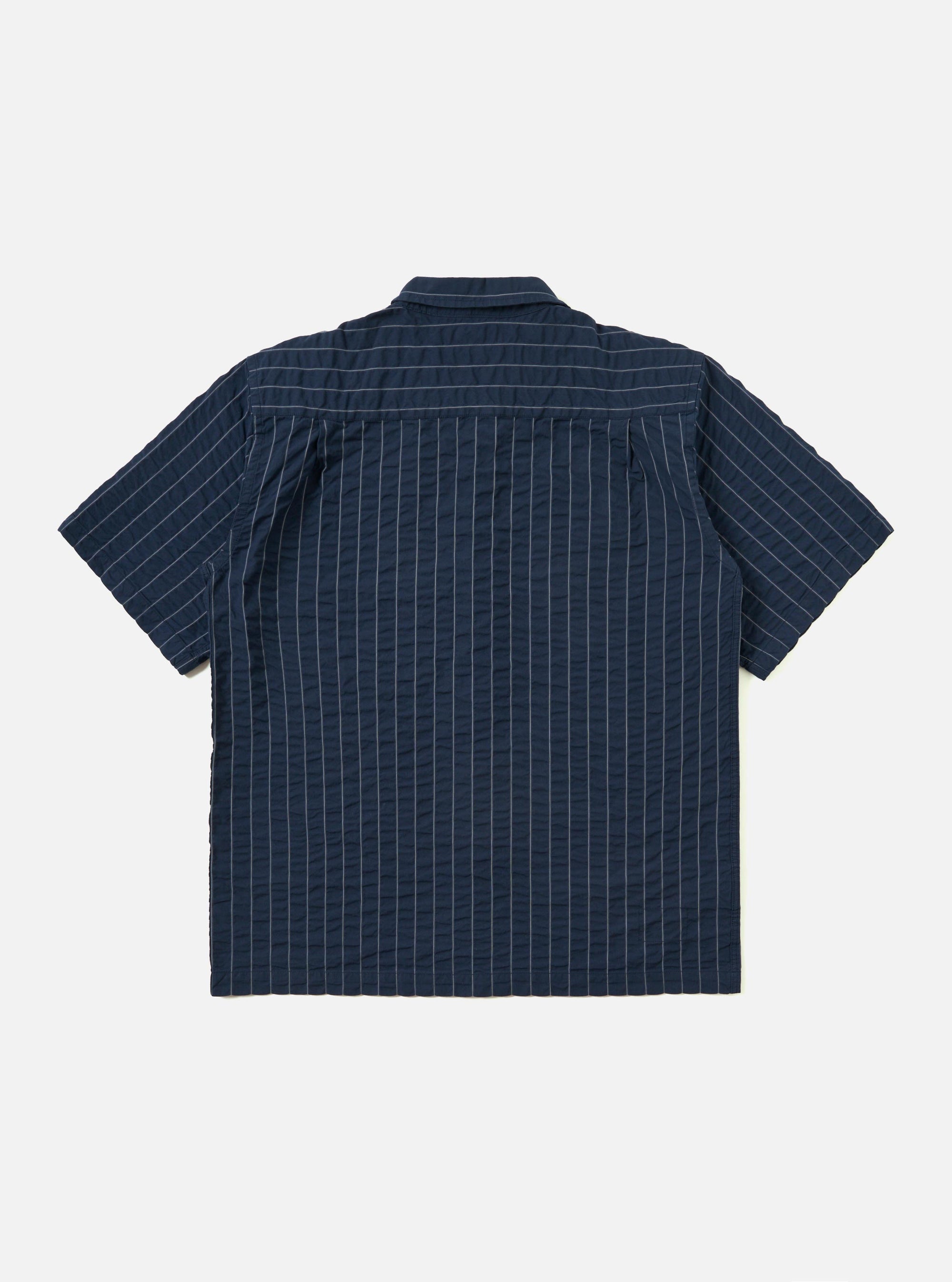 Navy Chester Stripe S/S Fatigue Shirt