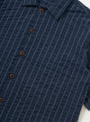 Navy Chester Stripe S/S Fatigue Shirt