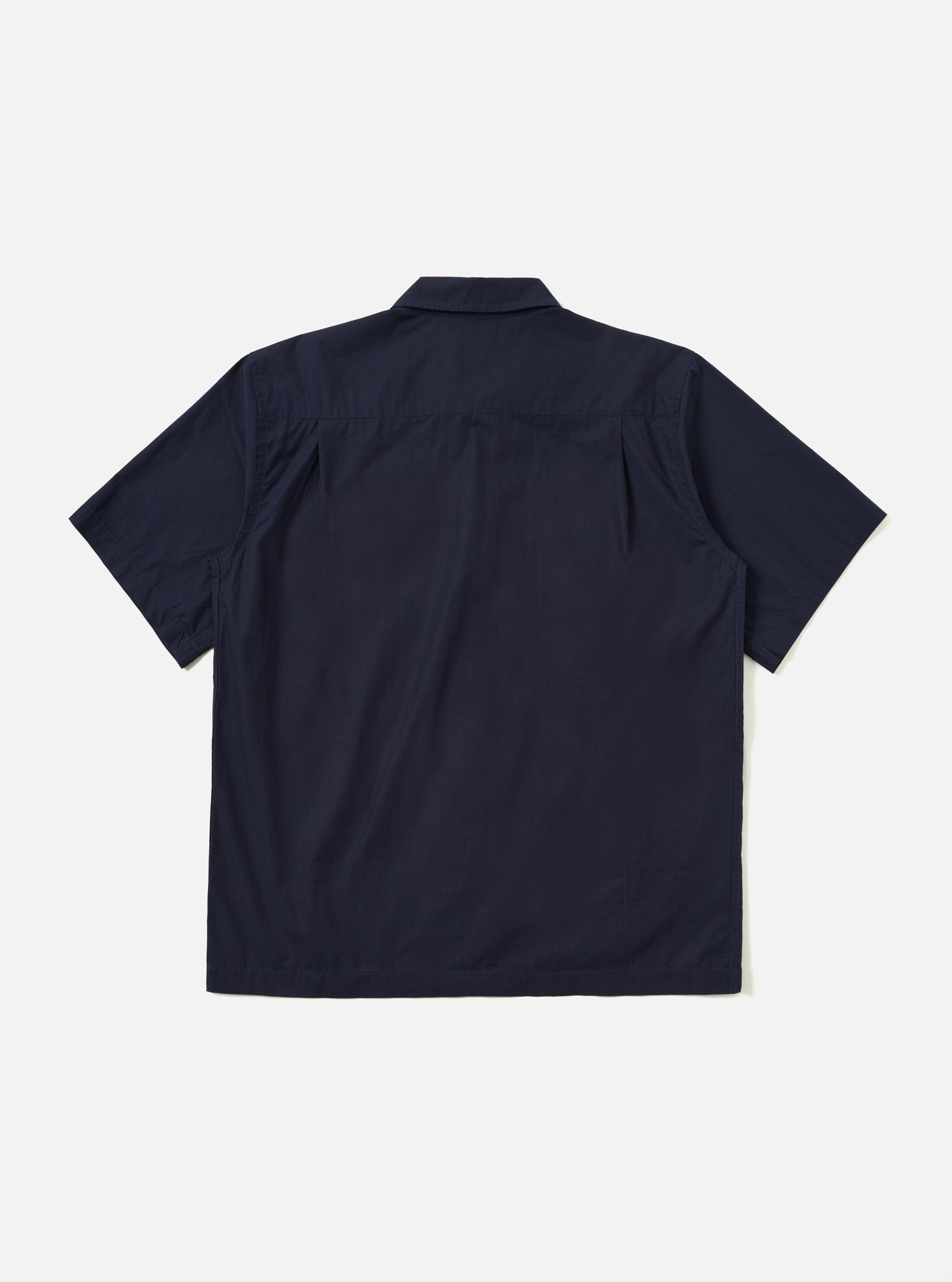 Navy Paper Touch Cotton S/S Fatigue Shirt