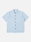 Sky Blue Paper Touch Cotton S/S Fatigue Shirt