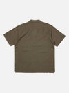 Olive Linen Cotton Shirting Camp Shirt