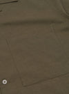 Olive Linen Cotton Shirting Camp Shirt