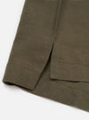Olive Linen Cotton Shirting Camp Shirt