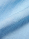 Pale Blue Linen Cotton Shirting Camp Shirt