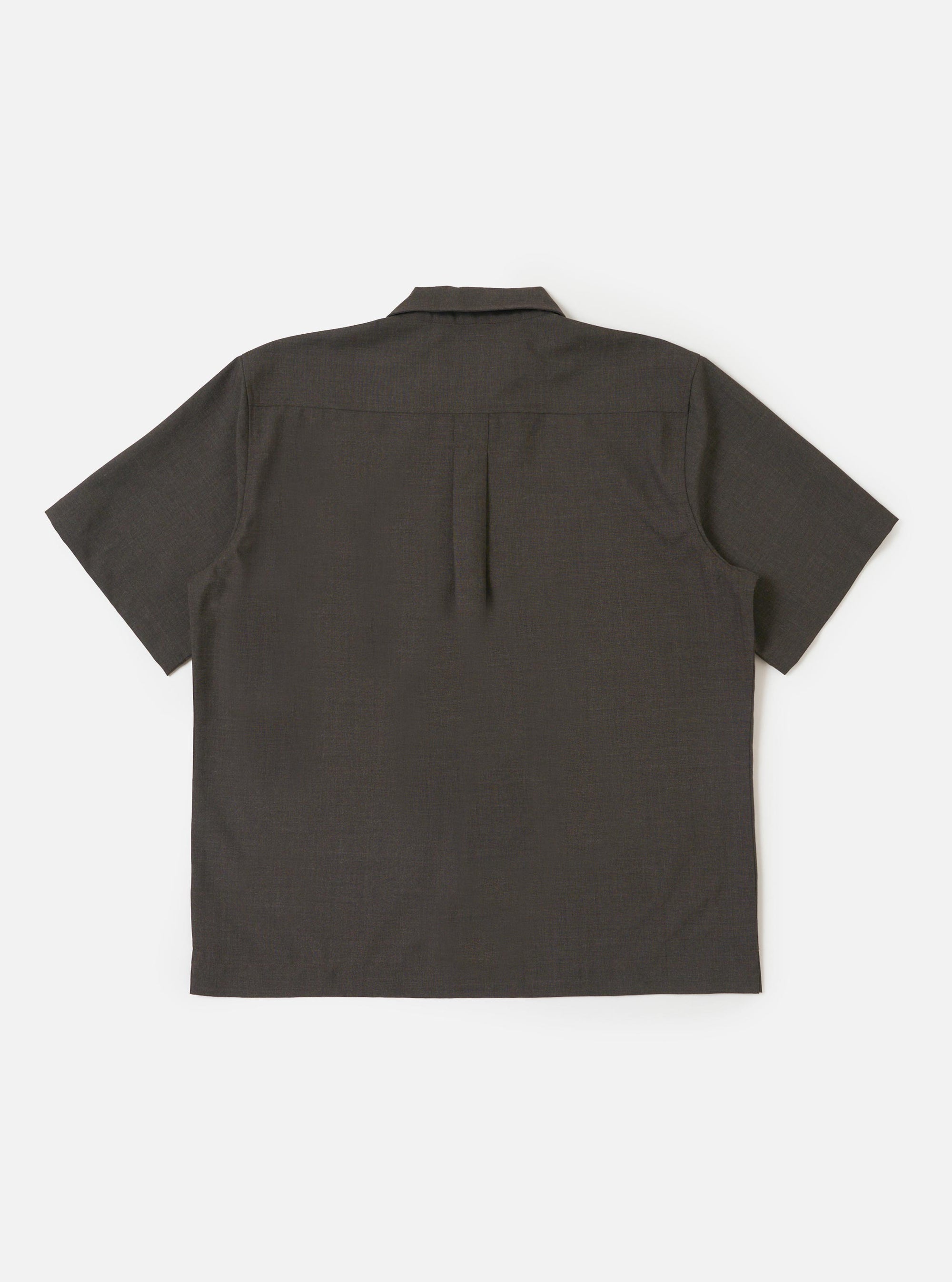 Brown Marl Tropical Suiting Ewan Shirt