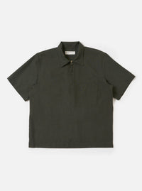 Olive Marl Tropical Suiting Ewan Shirt