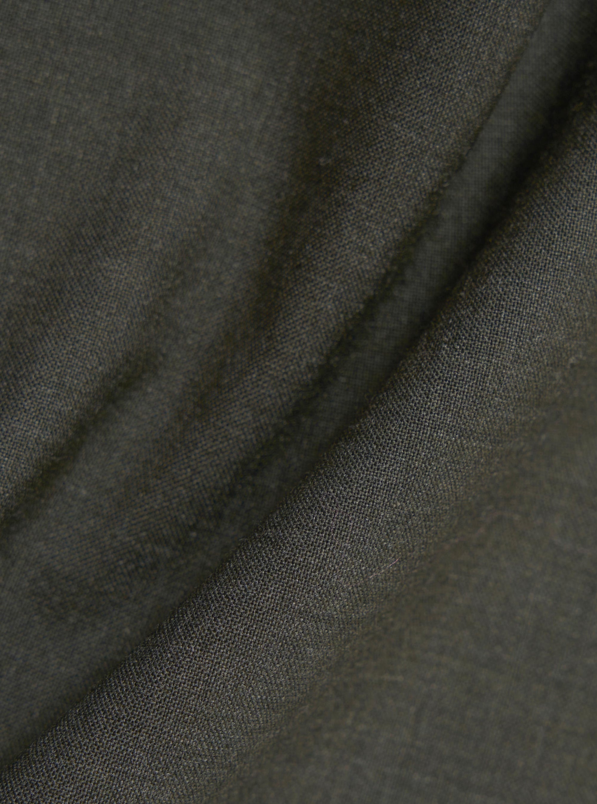 Olive Marl Tropical Suiting Ewan Shirt
