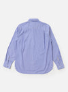 Blue/White Cotton Stripe Square Pocket Shirt
