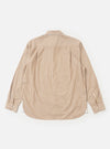 Brown/White Cotton Stripe Square Pocket Shirt