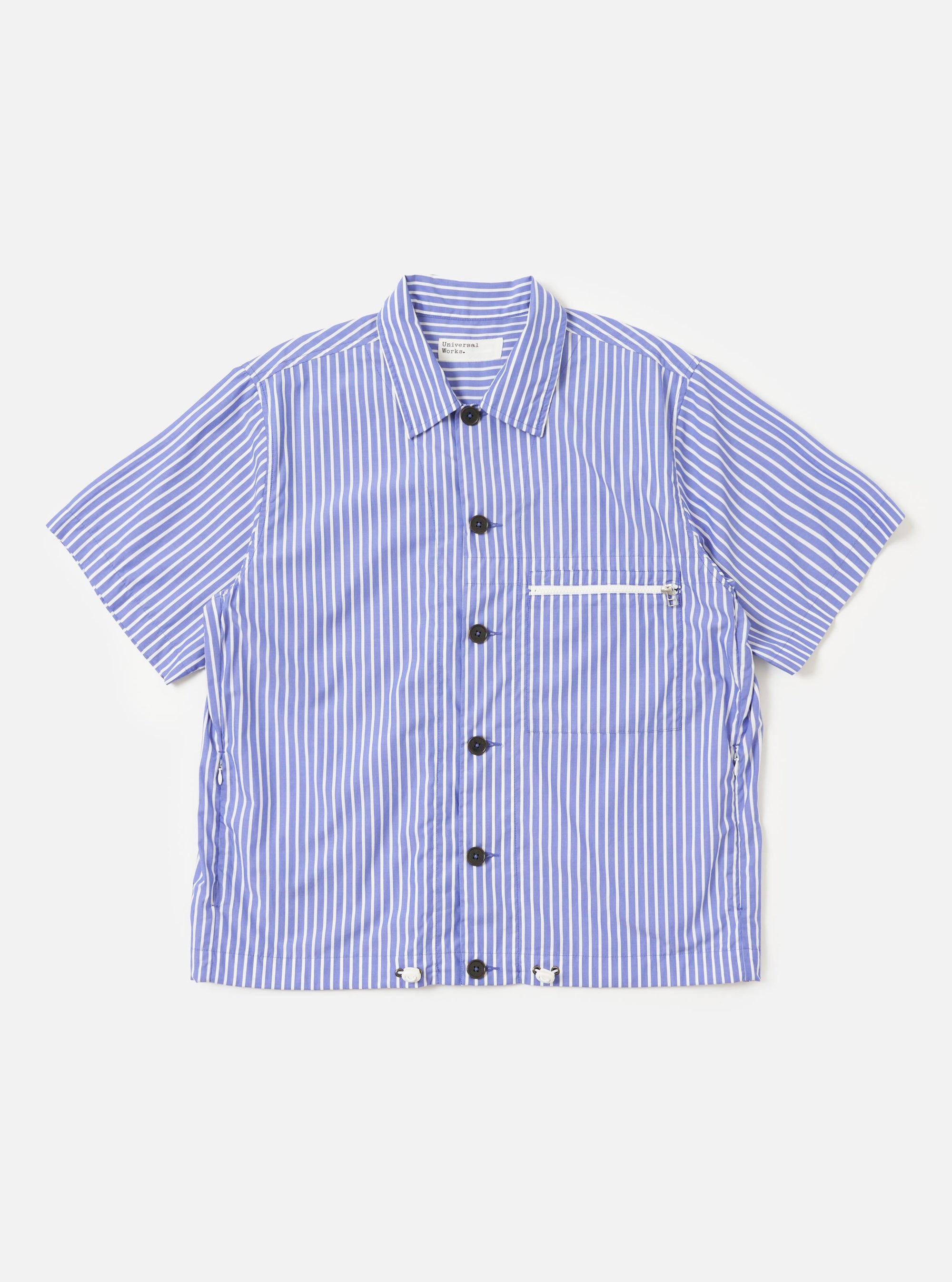 Blue/White Cotton Stripe Z Tech Overshirt