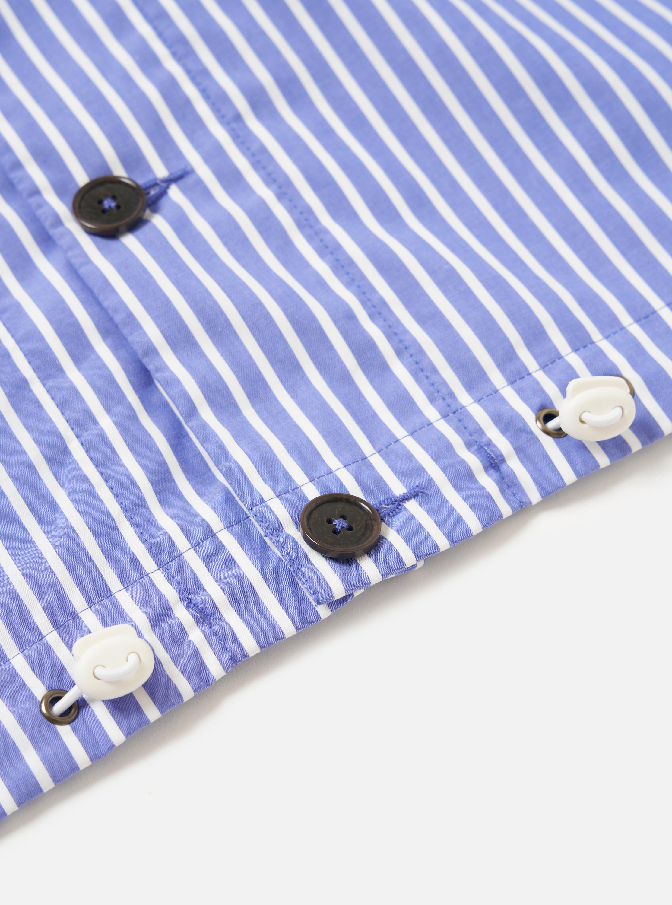 Men's Blue/White Cotton Stripe Z Tech Overshirt – Universal Works