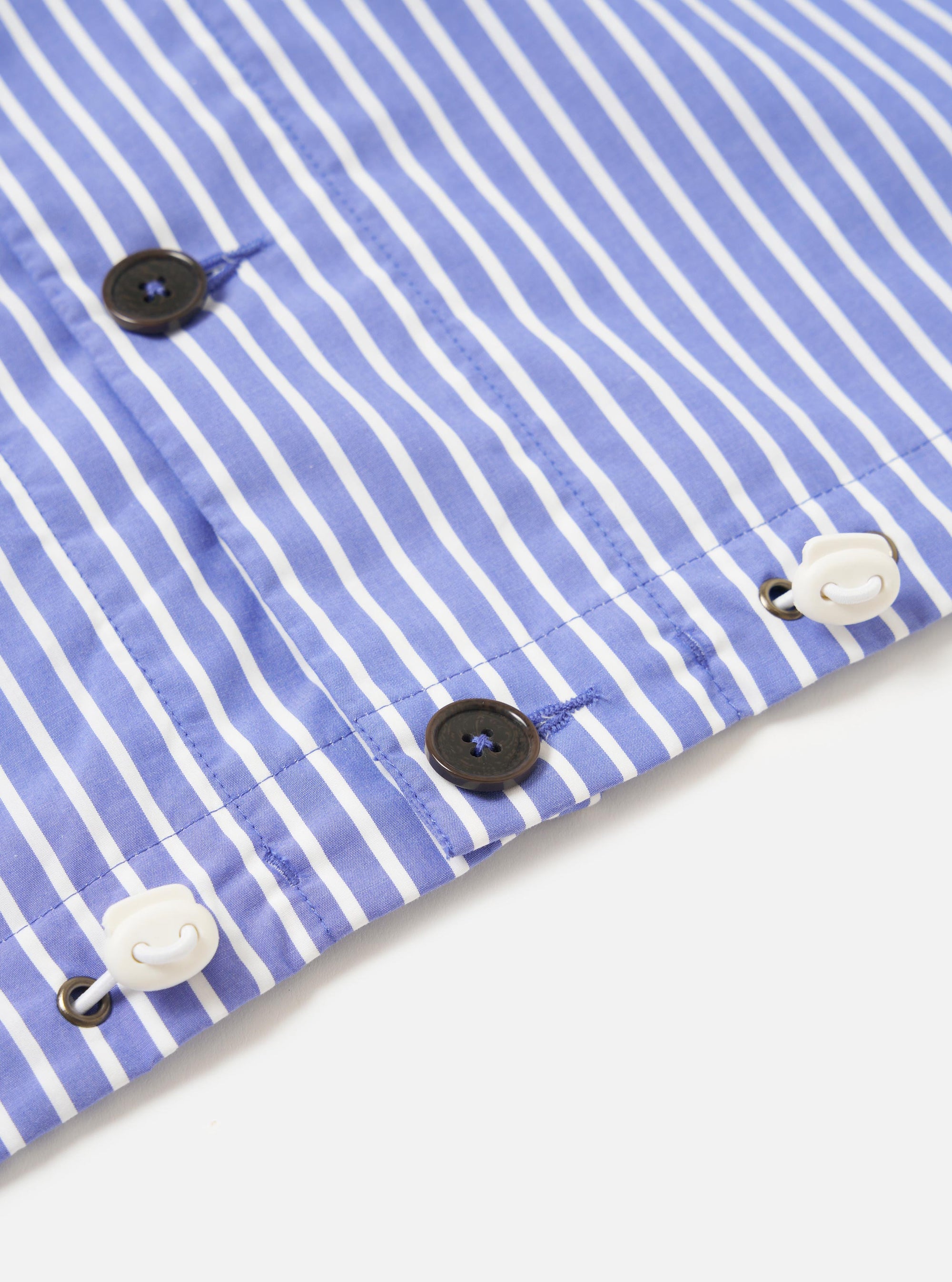 Blue/White Cotton Stripe Z Tech Overshirt