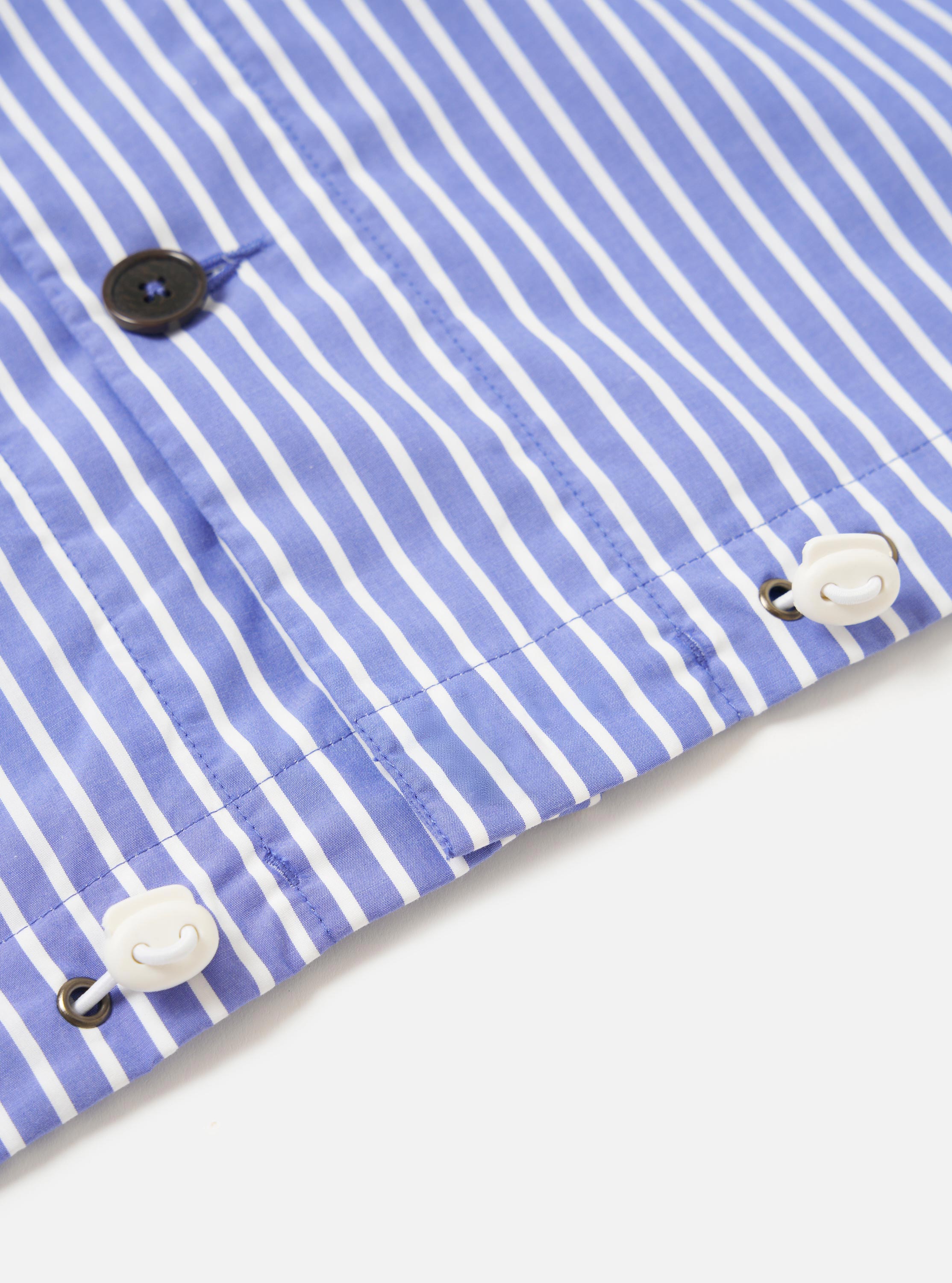 Men's Blue/White Cotton Stripe Z Tech Overshirt – Universal Works