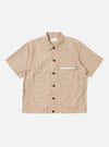 Brown/White Cotton Stripe Z Tech Overshirt