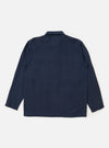 Navy Linen Cotton Shirting Bakers Overshirt