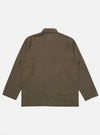 Olive Linen Cotton Shirting Bakers Overshirt