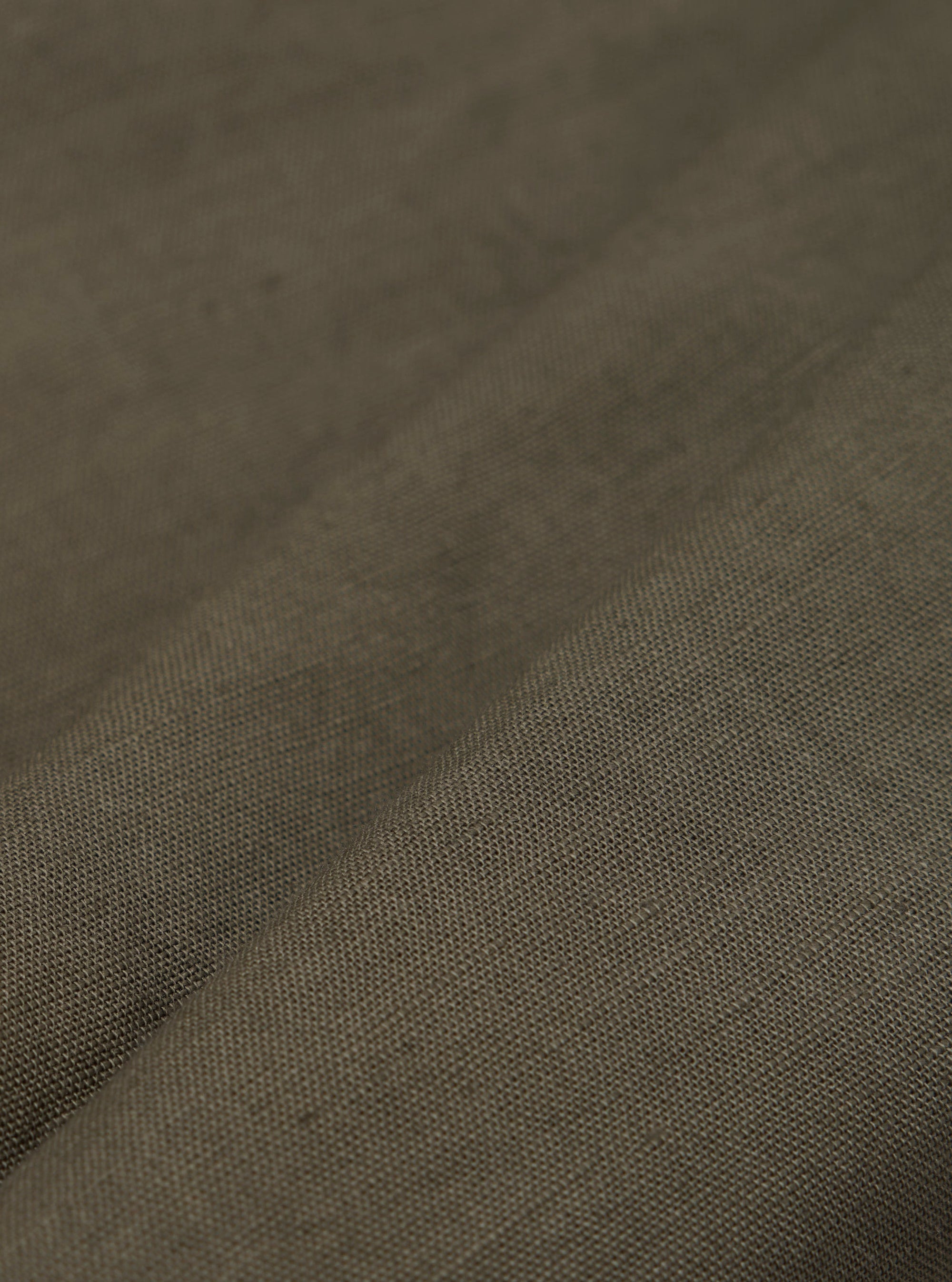 Olive Linen Cotton Shirting Bakers Overshirt