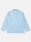 Pale Blue Linen Cotton Shirting Bakers Overshirt