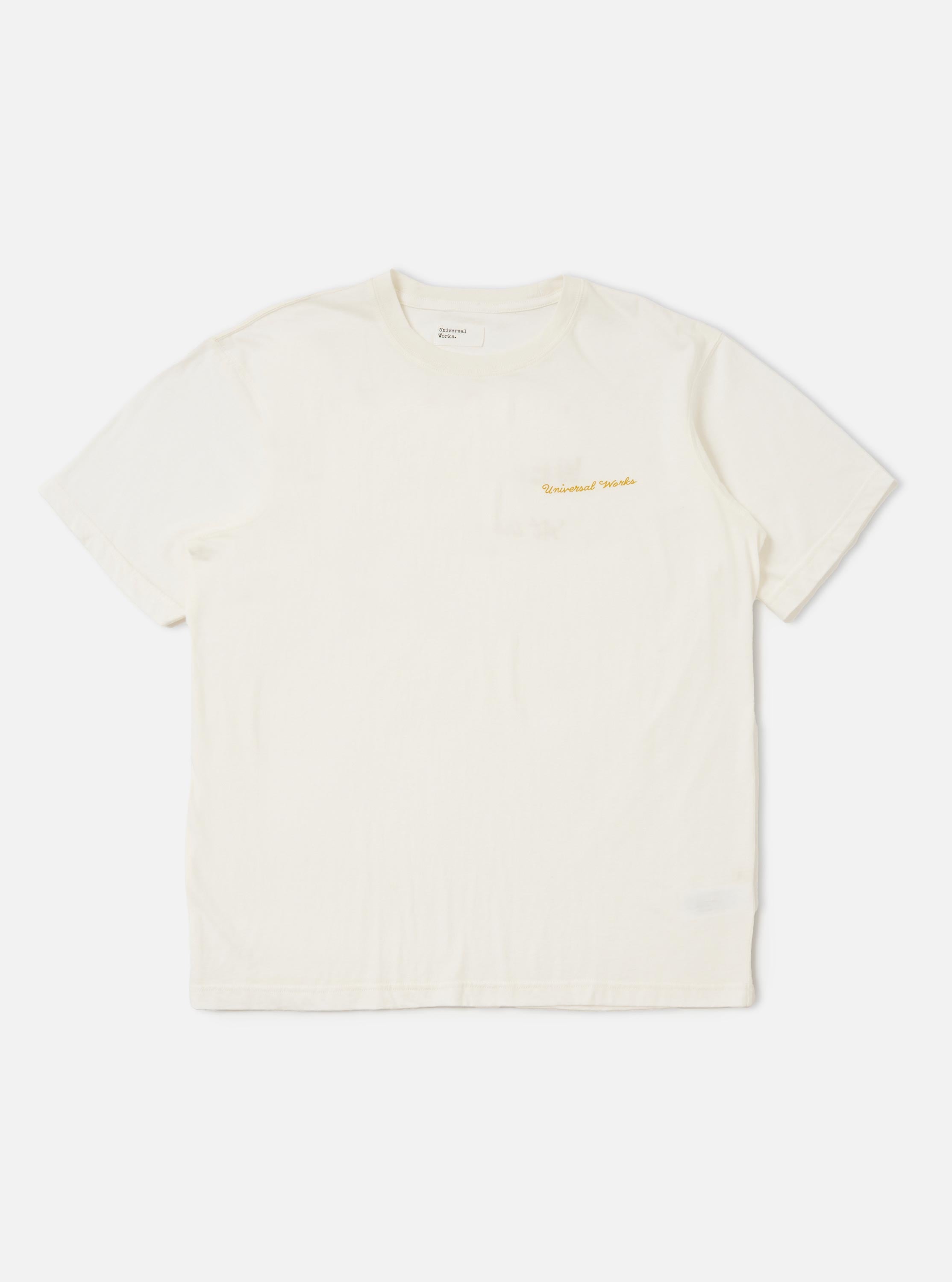 Men's Ecru Single Jersey Wish Wish You Were Here Tee – Universal Works