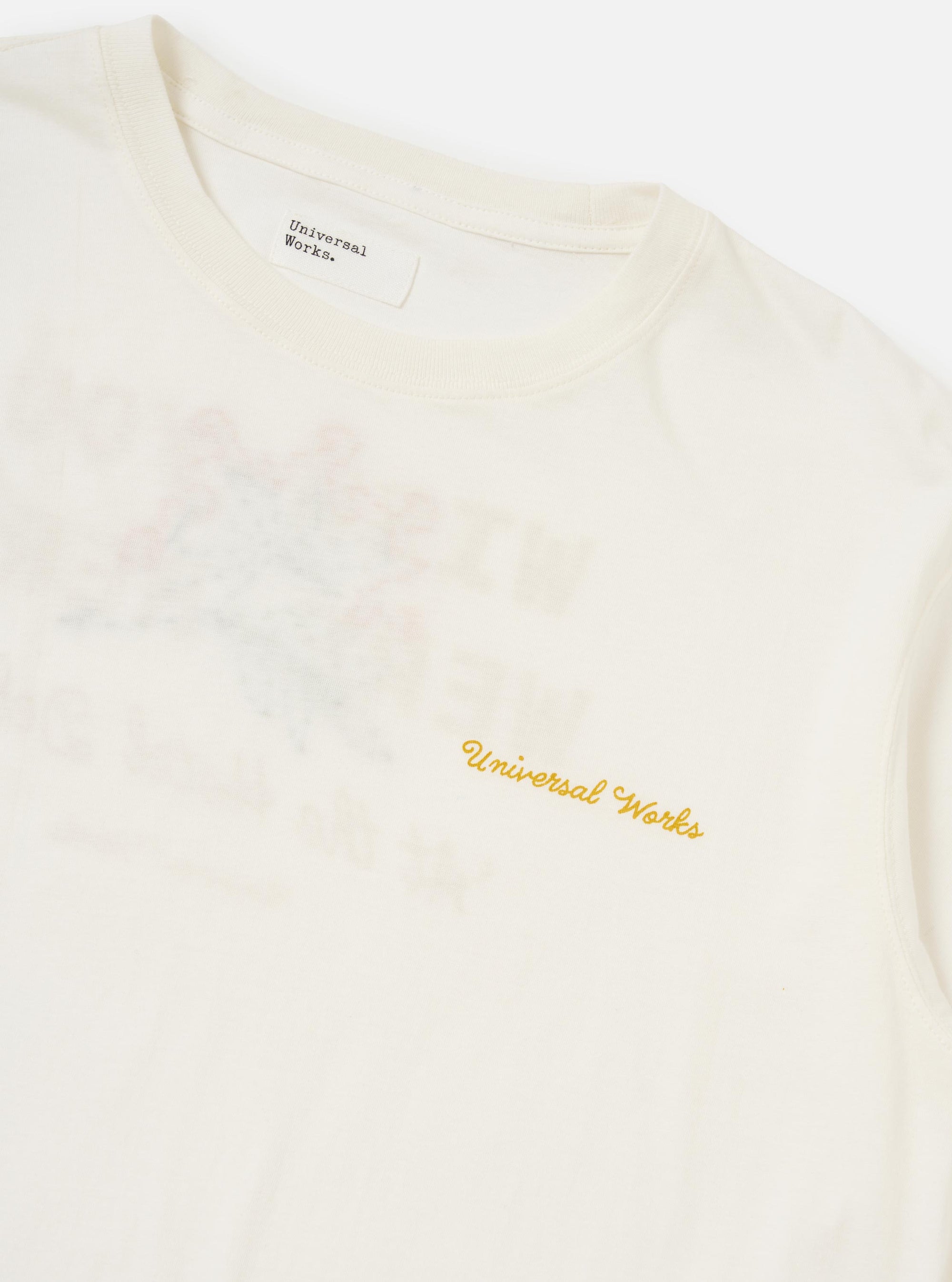 Ecru Single Jersey Wish Wish You Were Here Tee