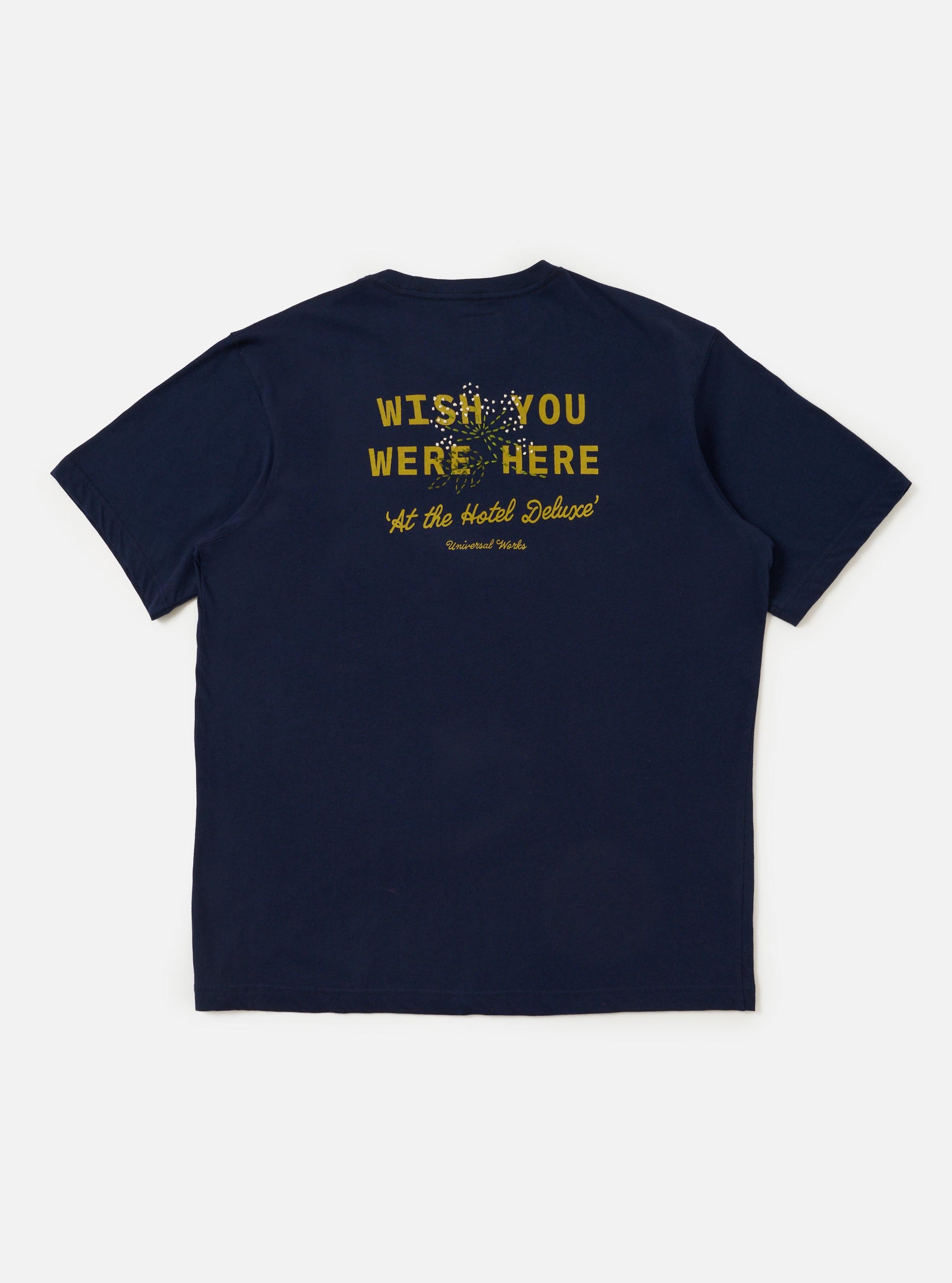 Navy Single Jersey Wish Wish You Were Here Tee