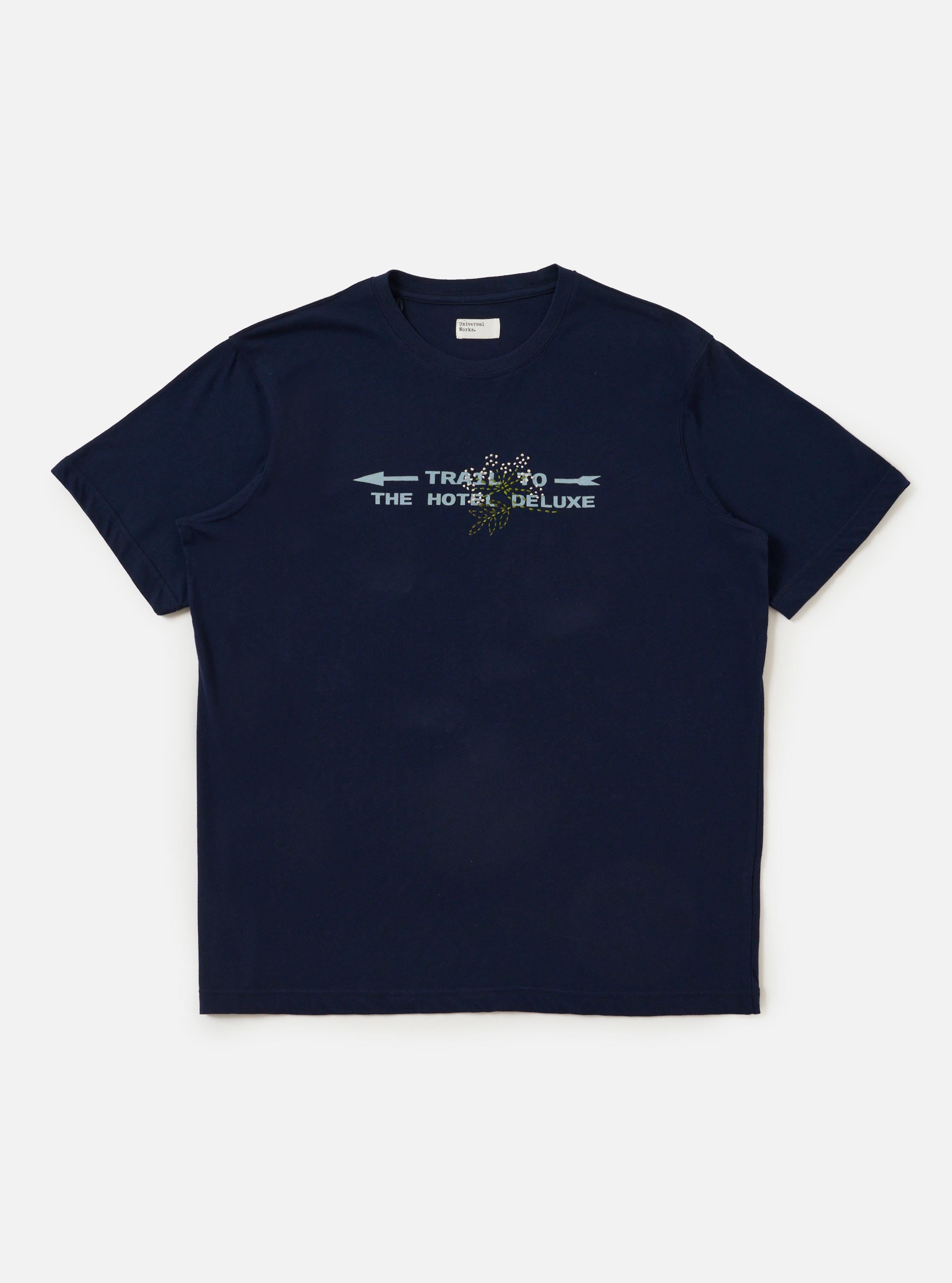 Men's Navy Single Jersey Trail Trail To Hotel Delux Tee