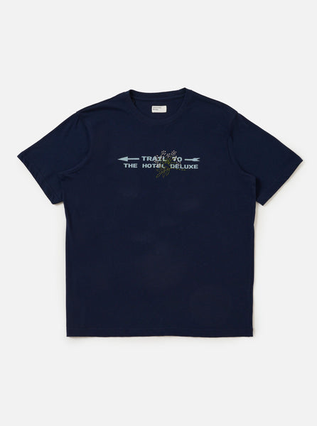 Men's Navy Single Jersey Trail Trail To Hotel Delux Tee