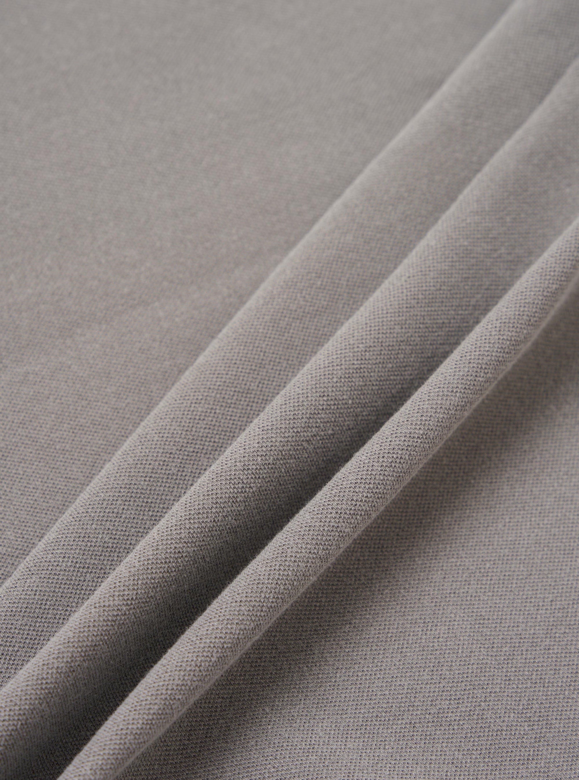 Mid Grey Piquet Core Tee