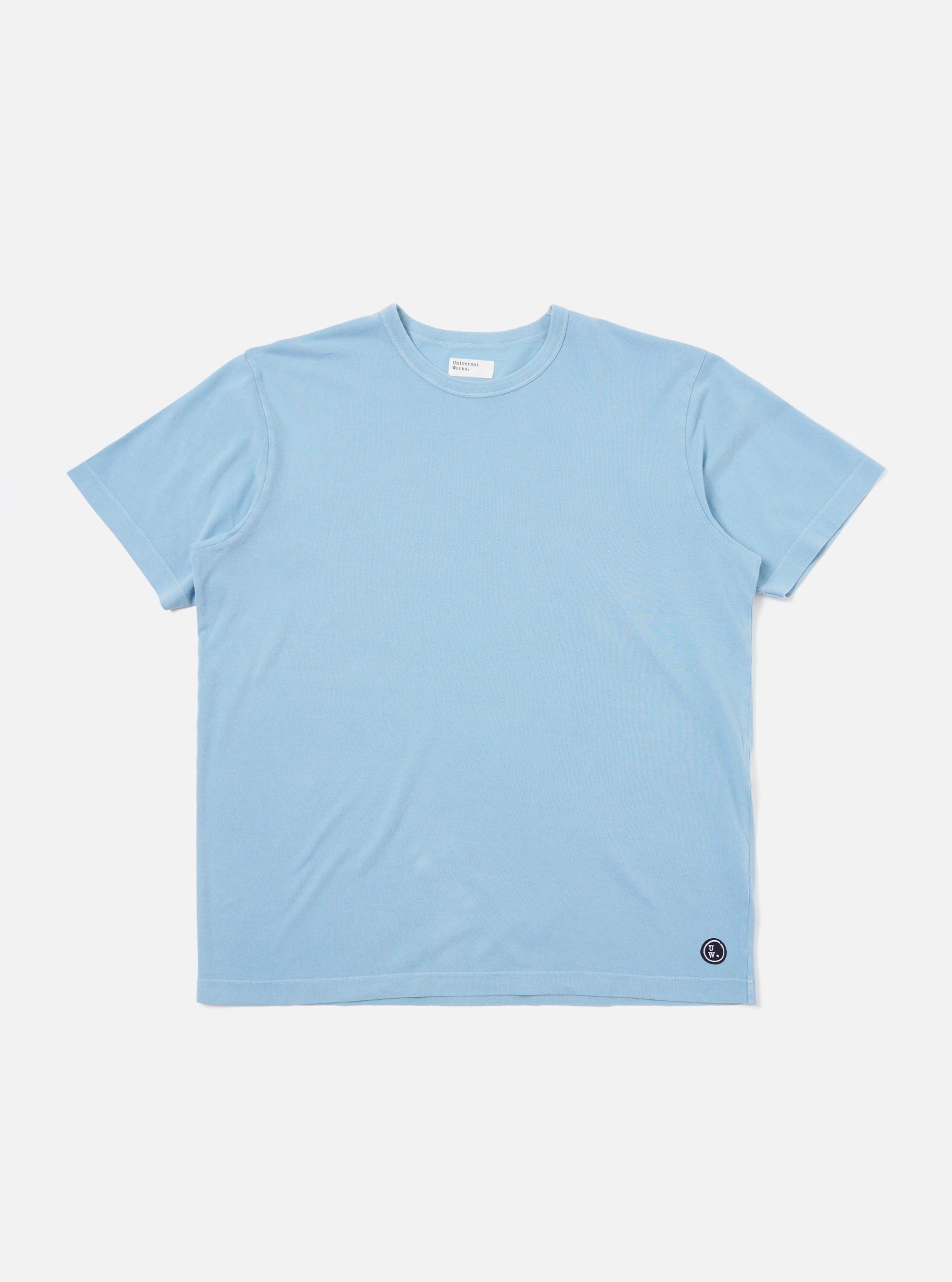 Pale Blue Piquet Core Tee