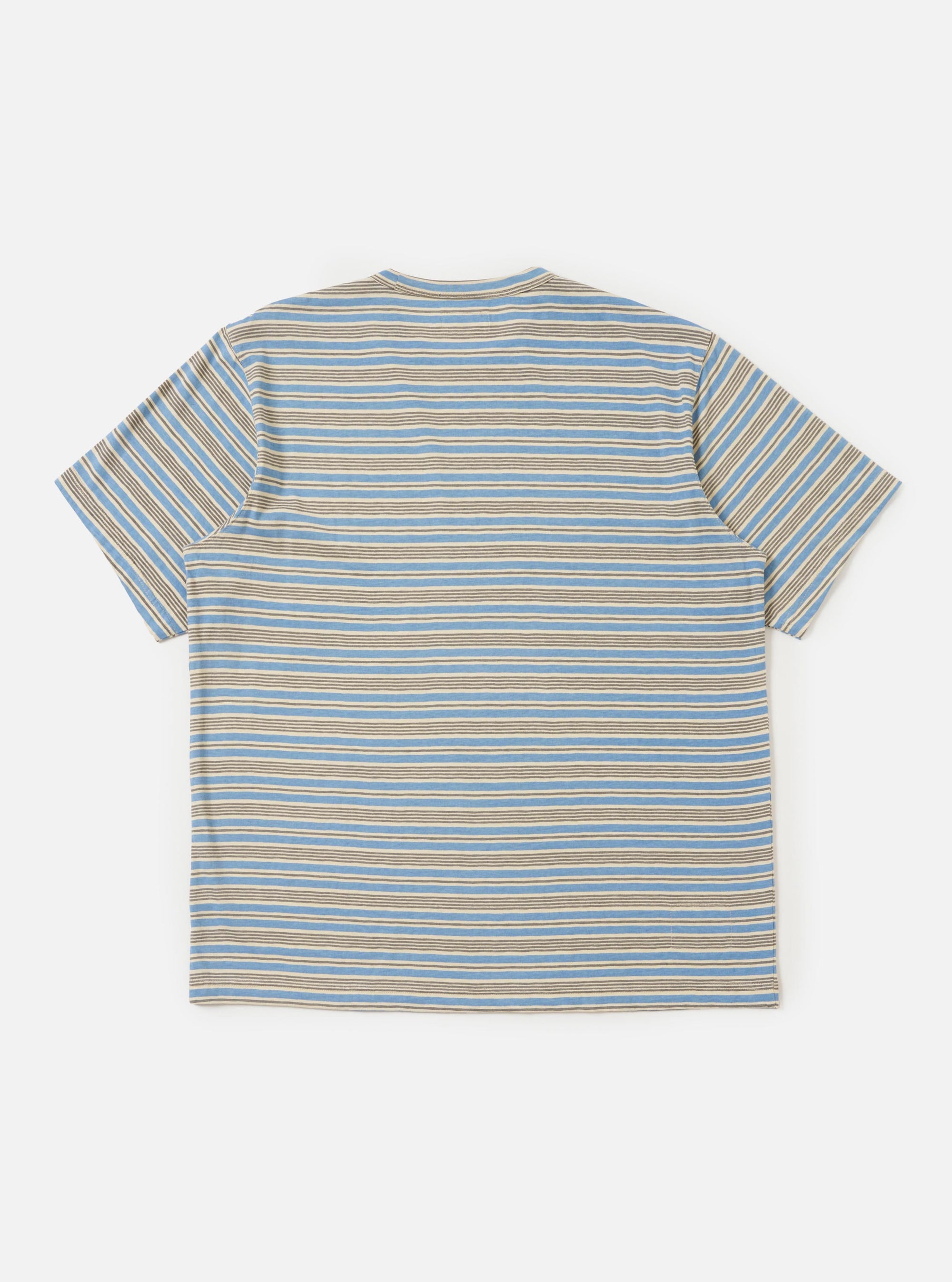 Pale Blue OS Stripe Jersey Core Tee