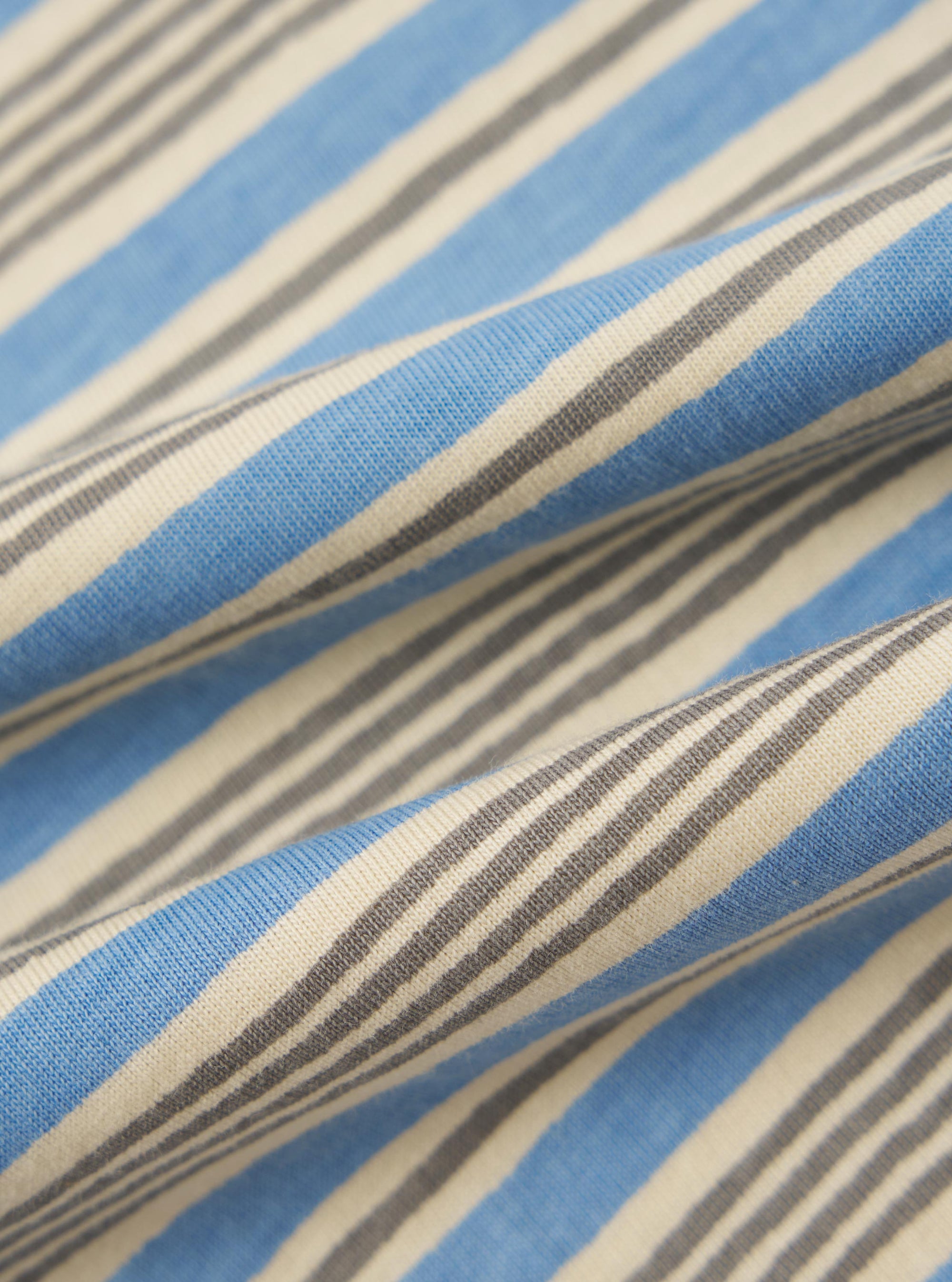 Pale Blue OS Stripe Jersey Core Tee