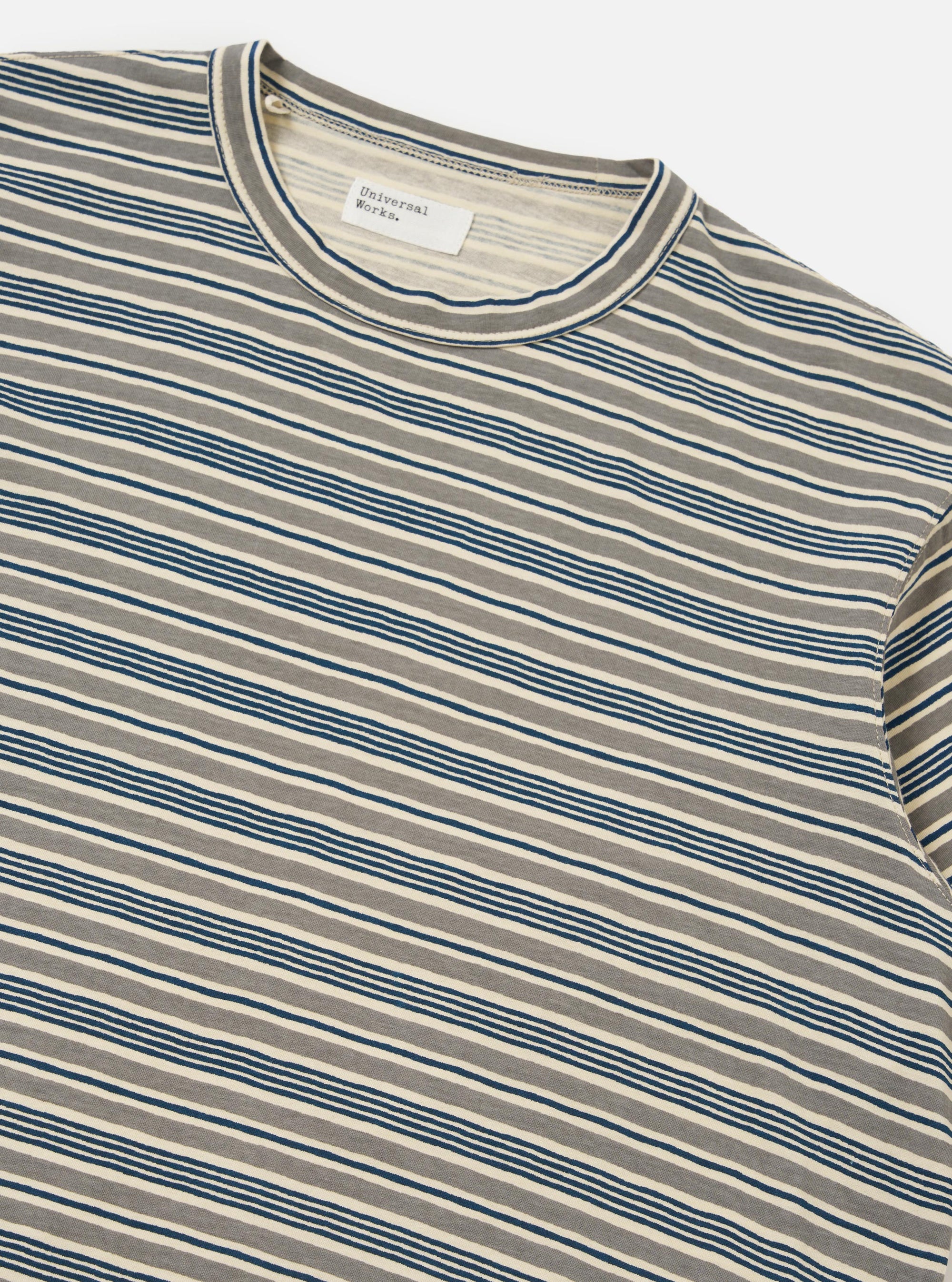 Grey OS Stripe Jersey Core Tee