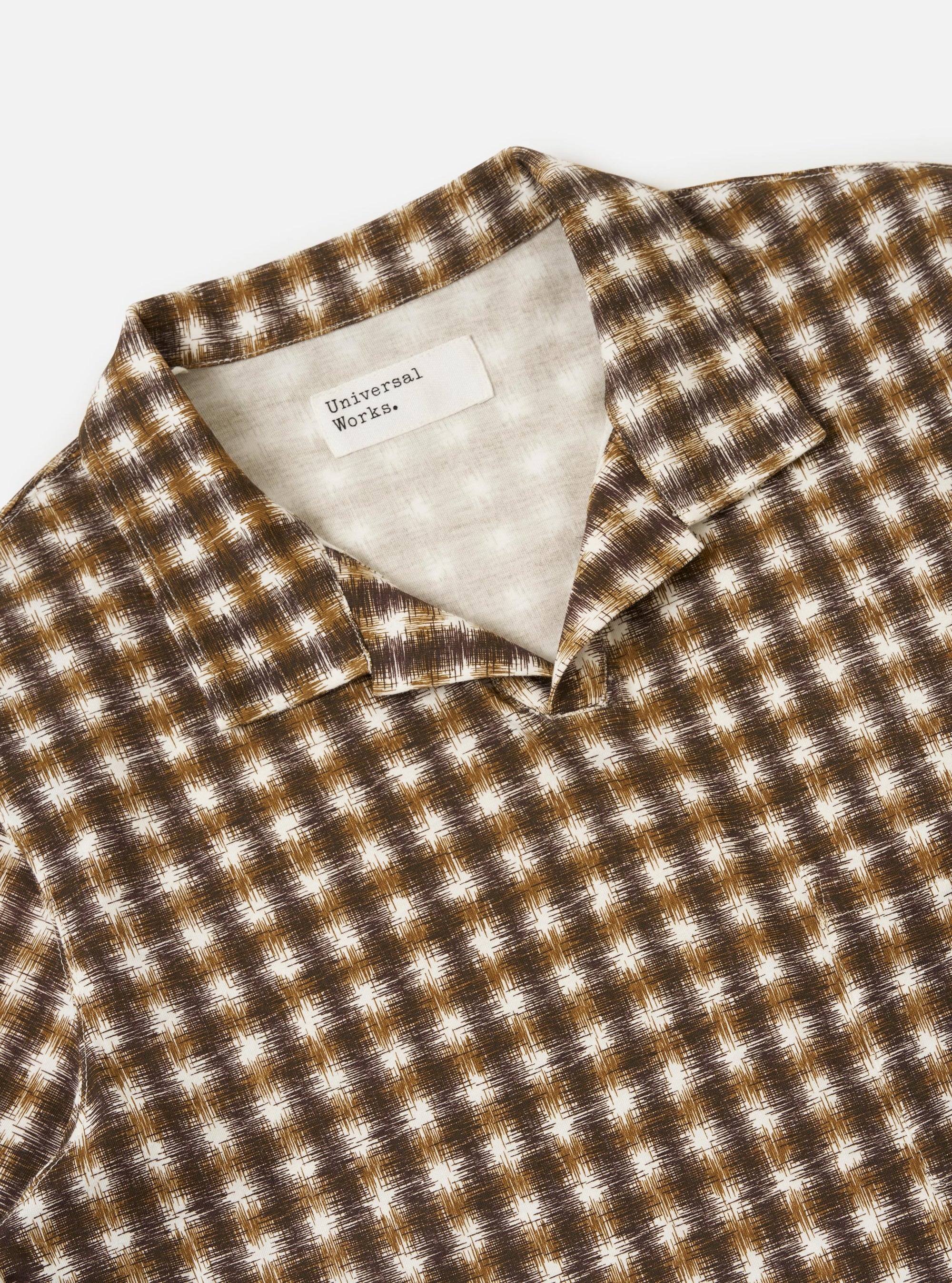 Brown Sound Wave Jersey Vacation Polo