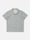Pale Blue OS Stripe Jersey Vacation Polo