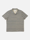 Grey OS Stripe Jersey Vacation Polo