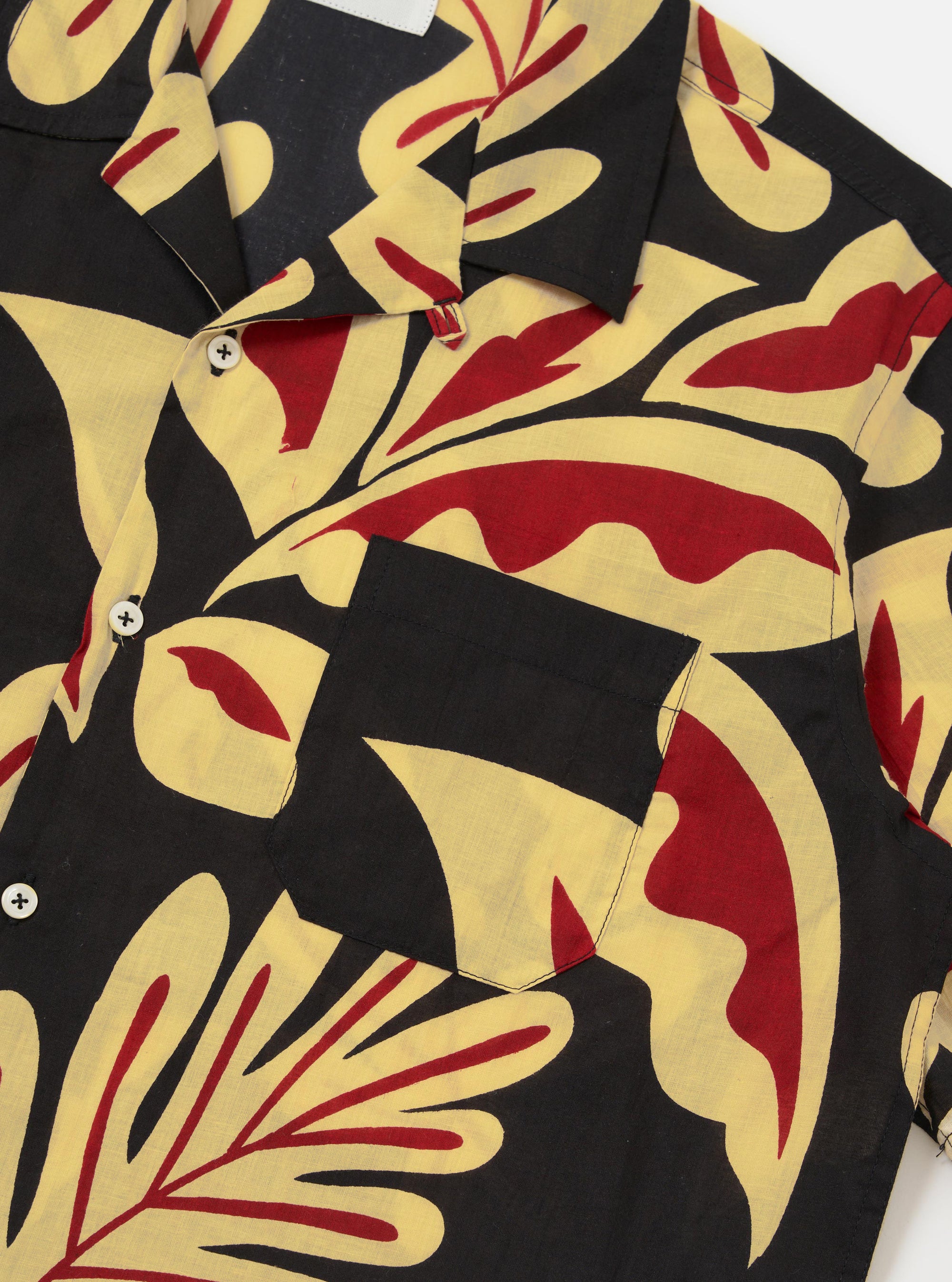Black Baja Print Road Shirt