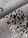 Grey Hand Embroidered Stripe Cotton Road Shirt