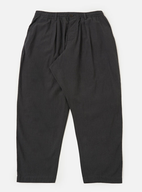 Charcoal Seattle Cotton Pleated Track Pant