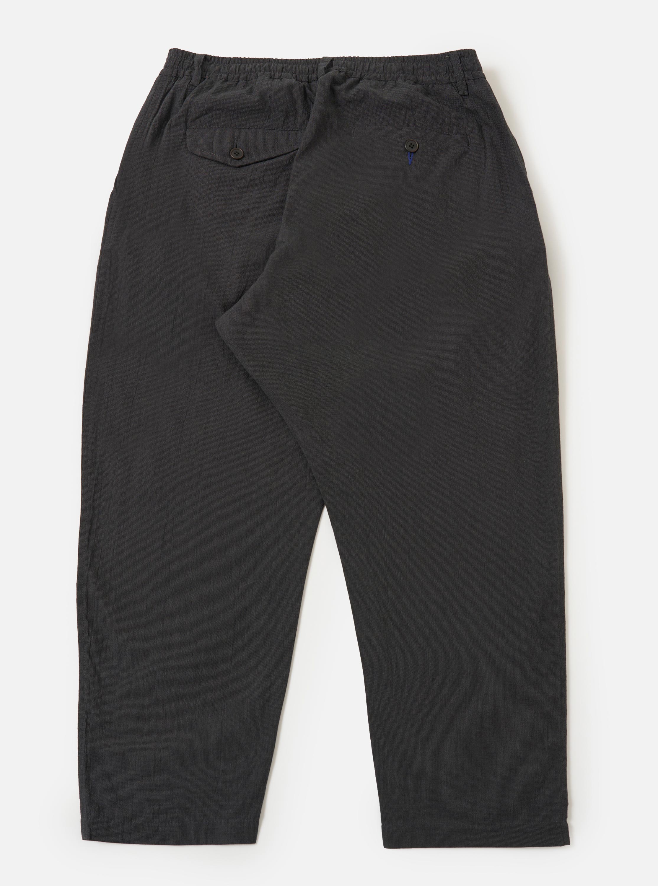 Men's Charcoal Seattle Cotton Pleated Track Pant – Universal Works