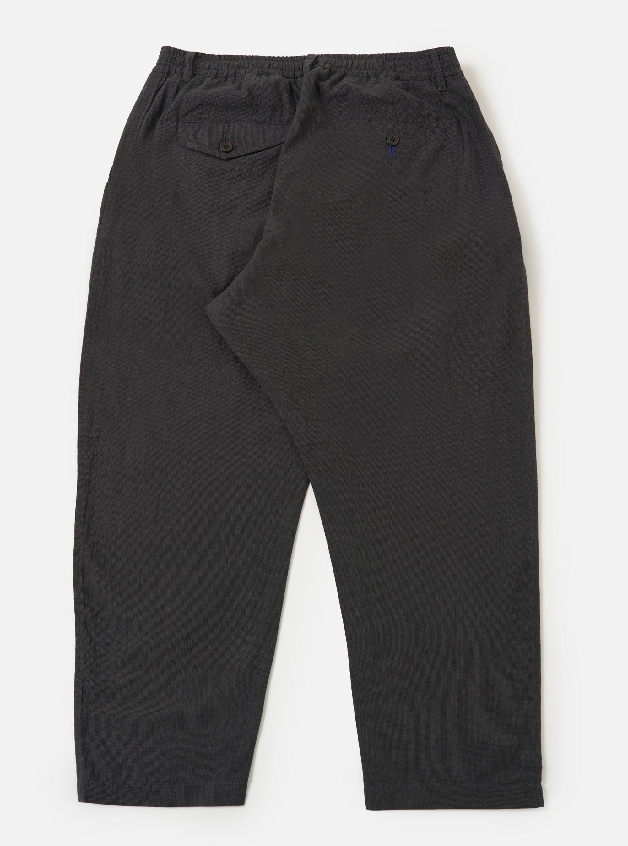 Charcoal Seattle Cotton Pleated Track Pant