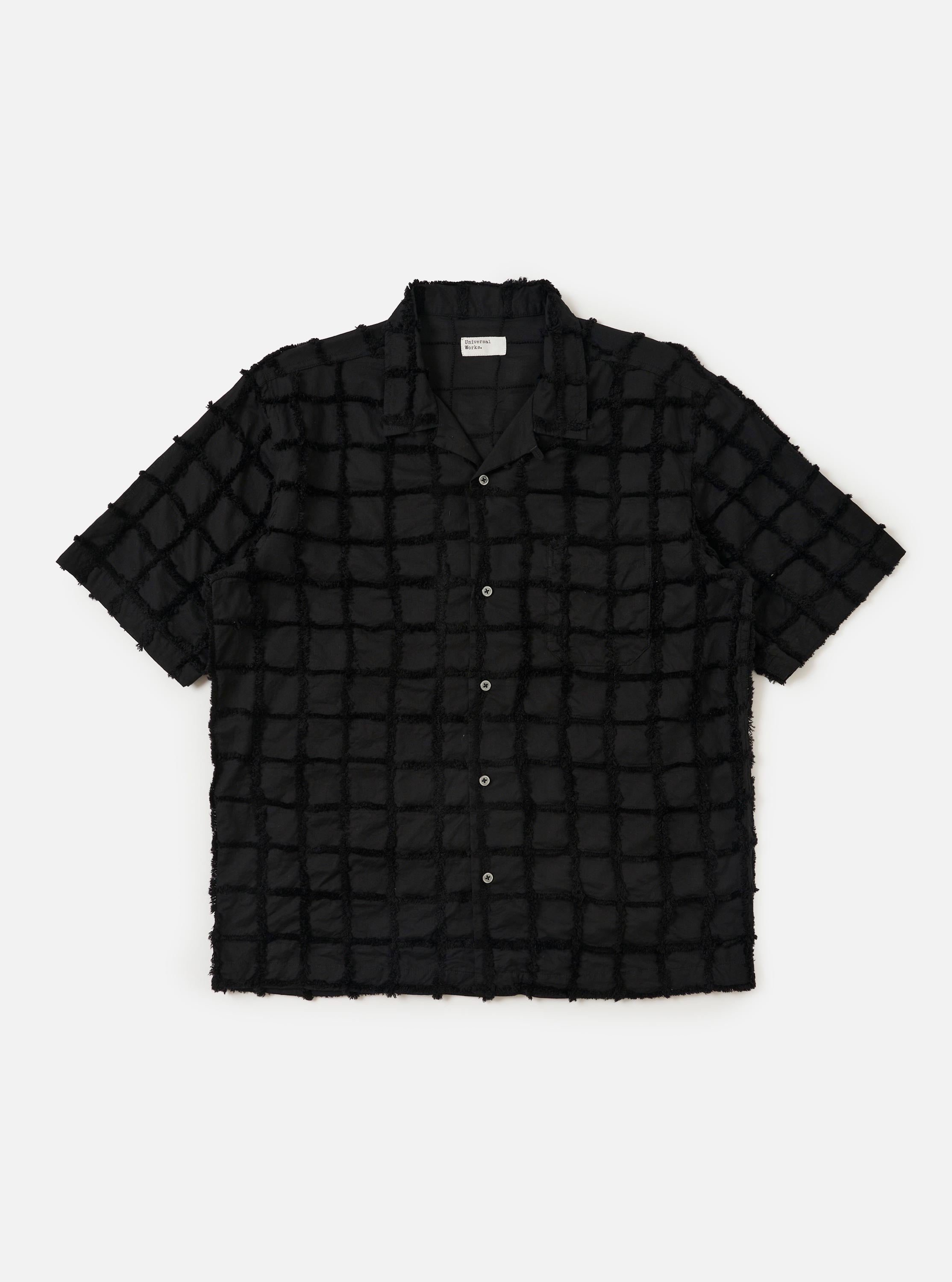 Men's Black 3D Check Road Shirt – Universal Works