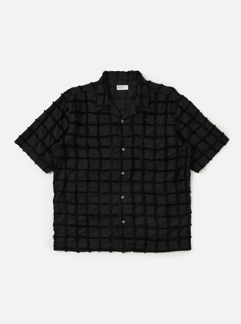 Black 3D Check Road Shirt