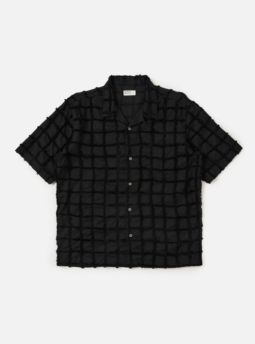 Black 3D Check Road Shirt