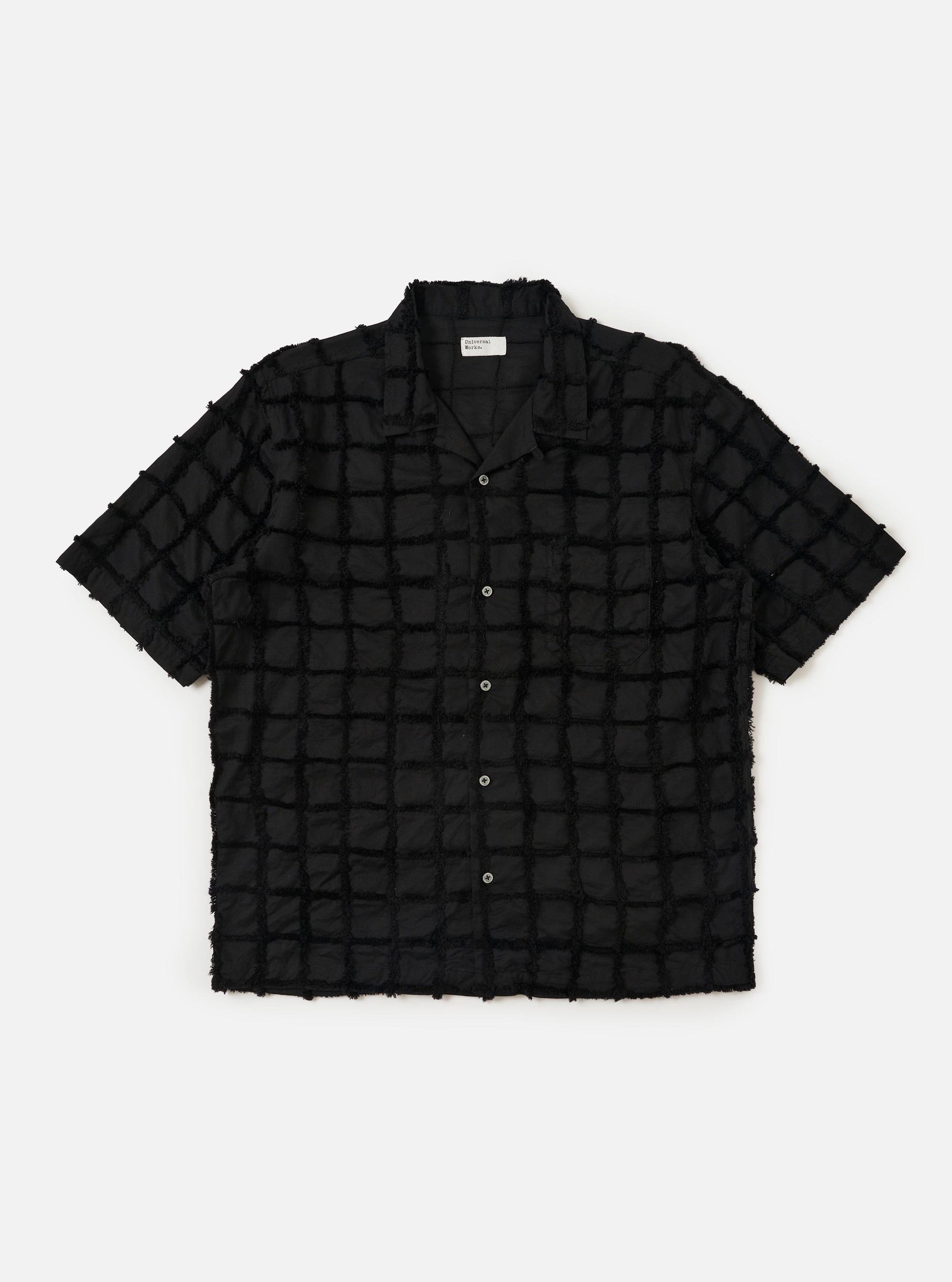 Black 3D Check Road Shirt