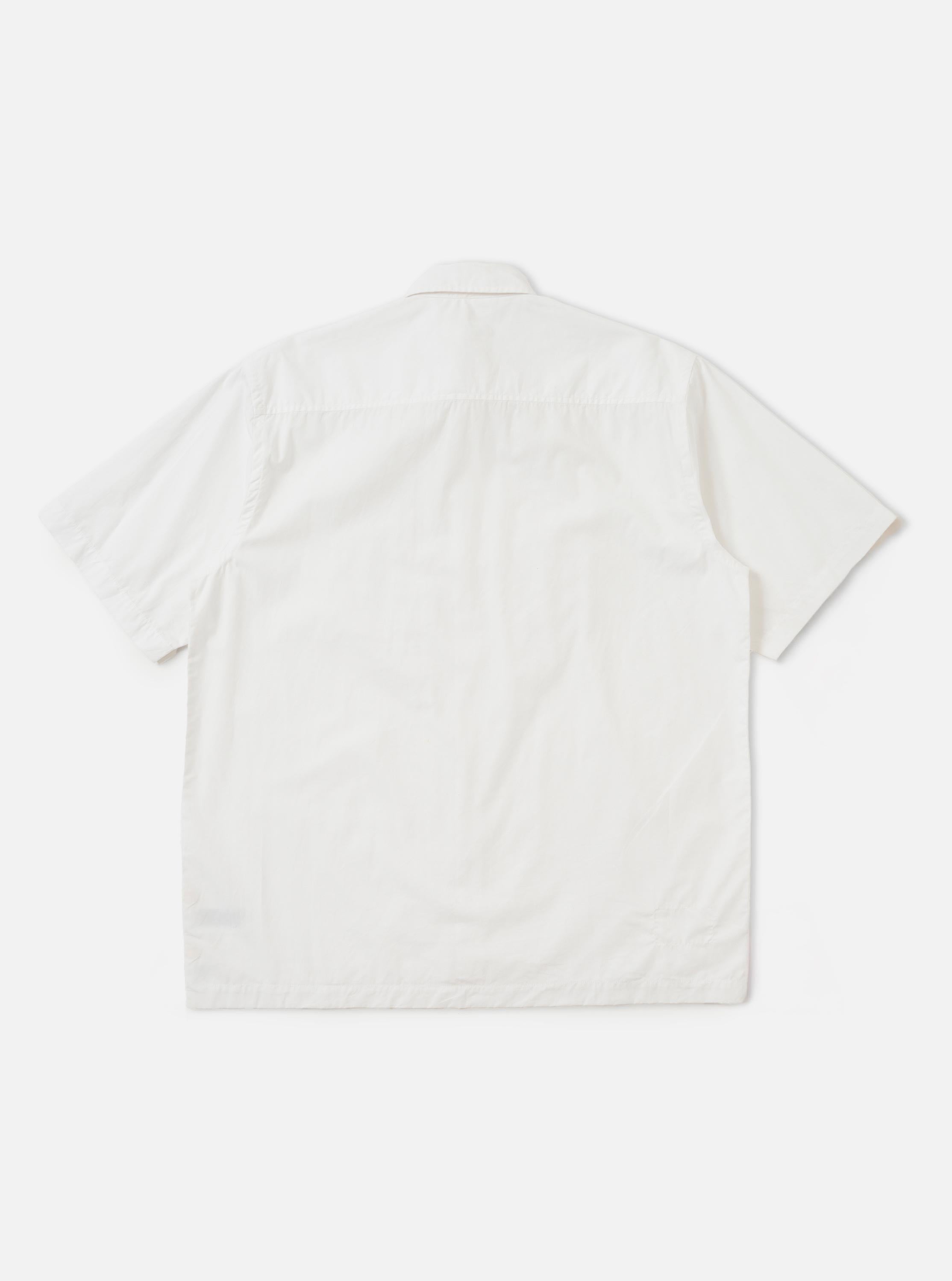 Men's White Poplin Frill Shirt – Universal Works
