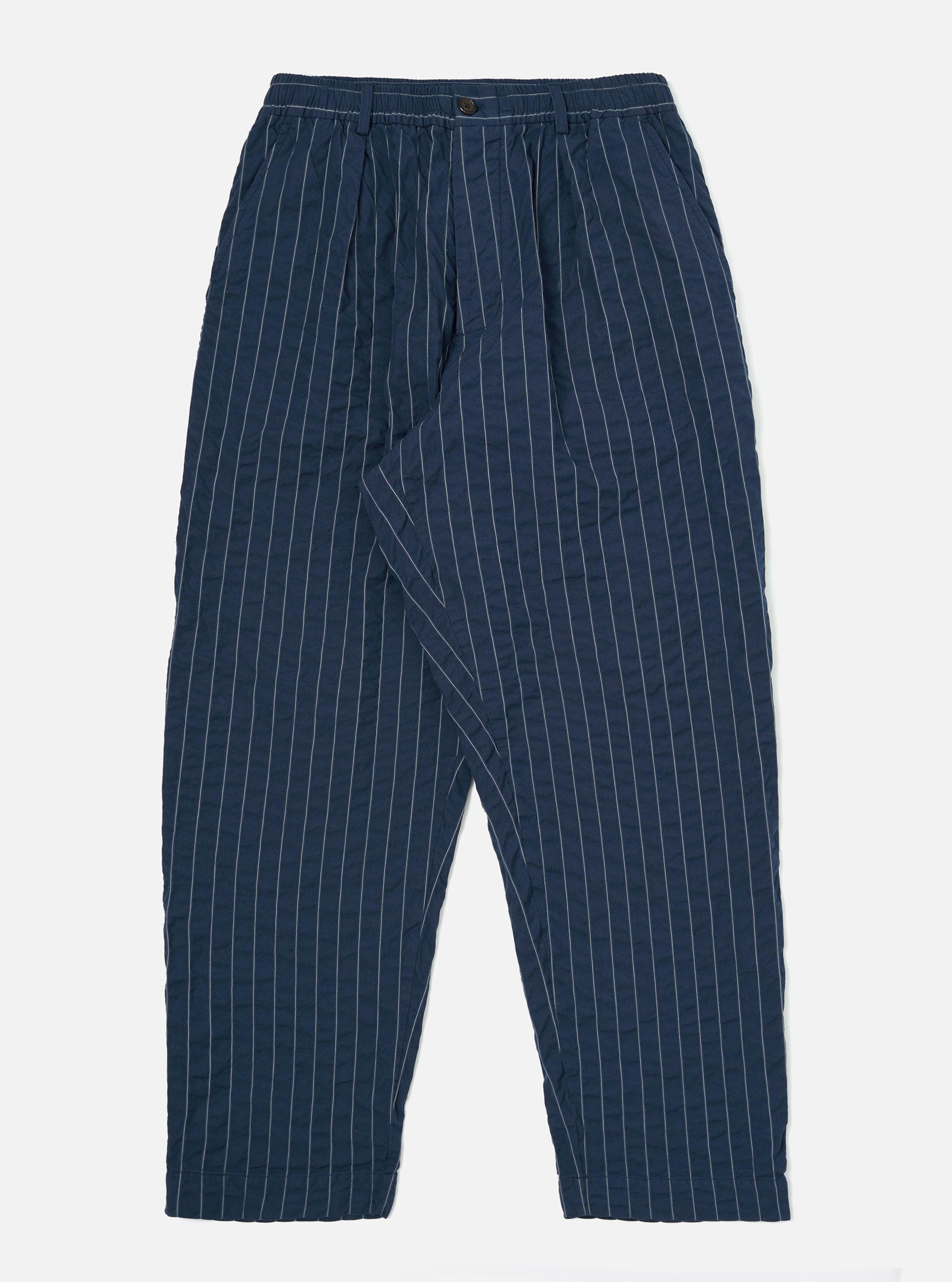 Men's Navy Chester Stripe Oxford Pant – Universal Works