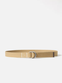 Sand Canvas Webbing O Ring Belt