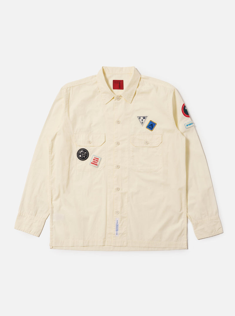 Topologie x Universal Works Ecru Broadcloth Utility Shirt