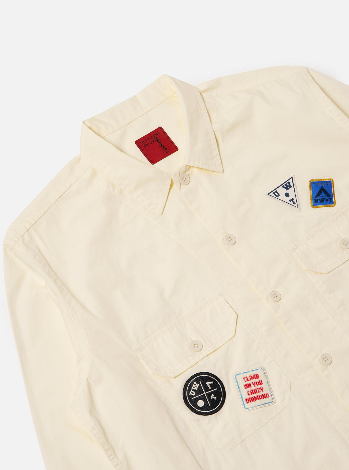 Topologie x Universal Works Ecru Broadcloth Utility Shirt